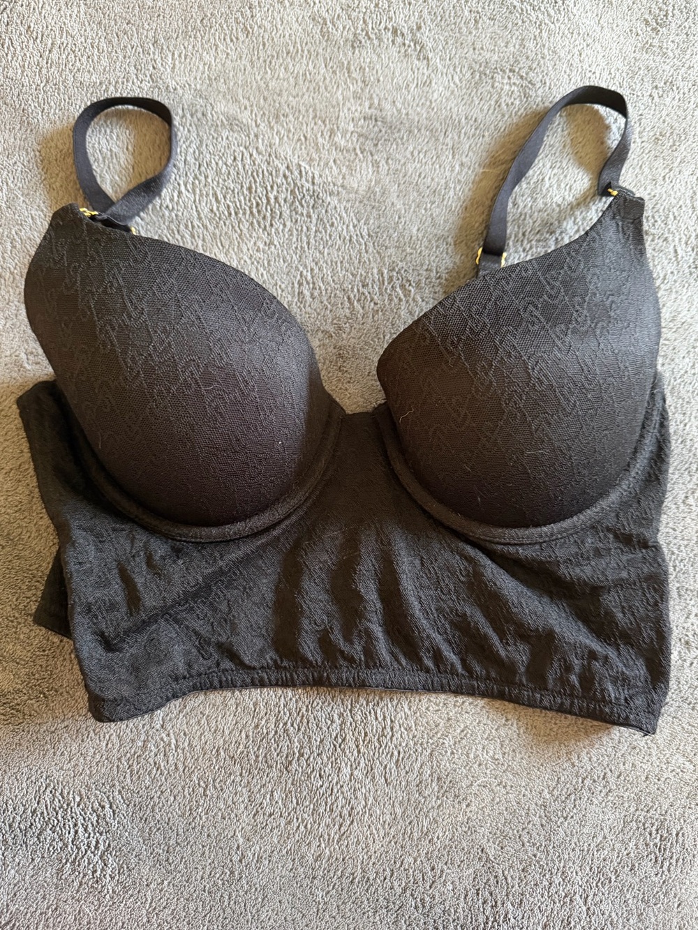 Black longline Victoria secret bra, 34C
